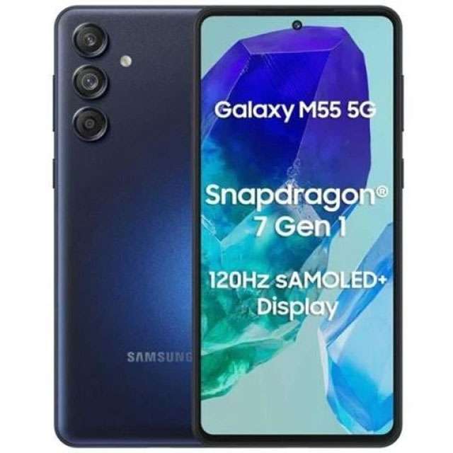 Il design dello smartphone Samsung Galaxy M55 5G