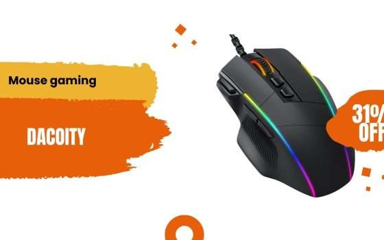 Mouse gaming Dacoity a meno di 20€, performance, comfort ed estetica