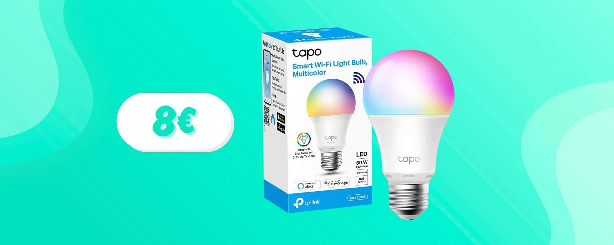 Ancora più economica la lampadina SMART di Tapo: prendine quante ne vuoi