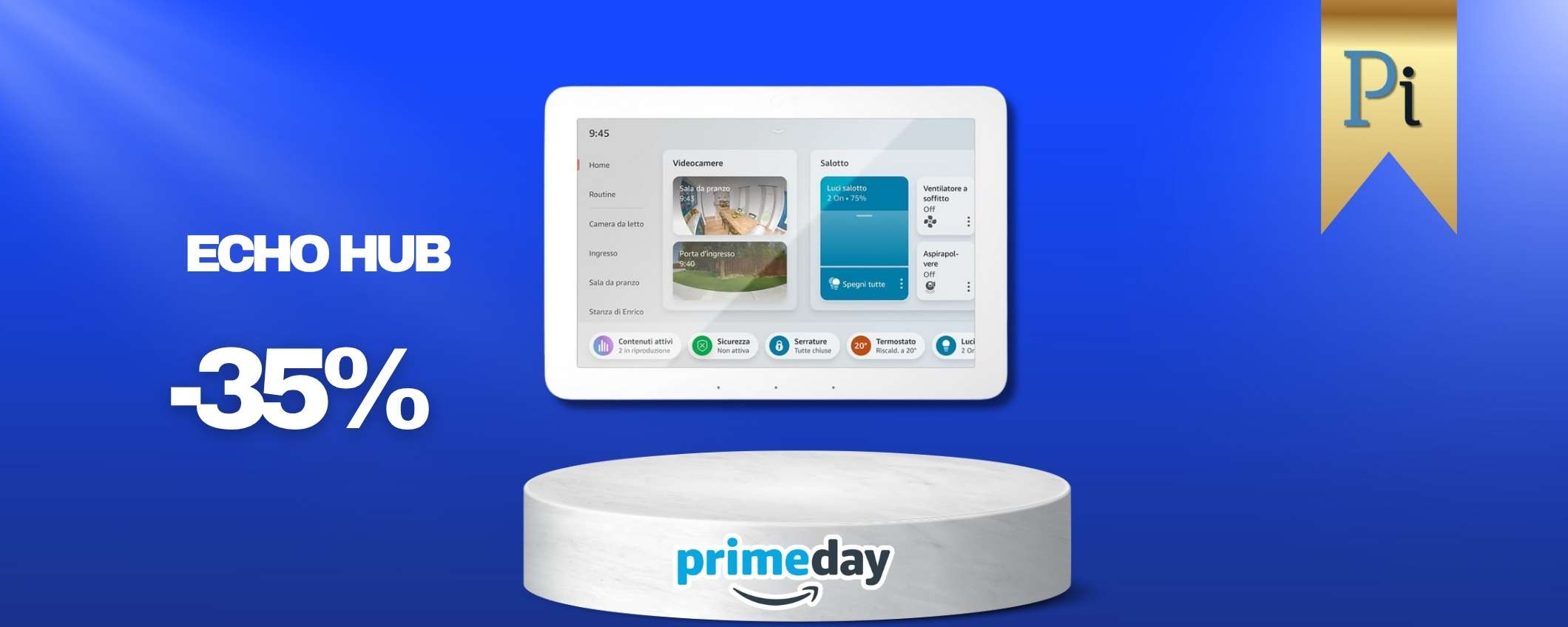 Alexa è un pannello con Echo Hub: la centrale smart da avere a casa (-35%)
