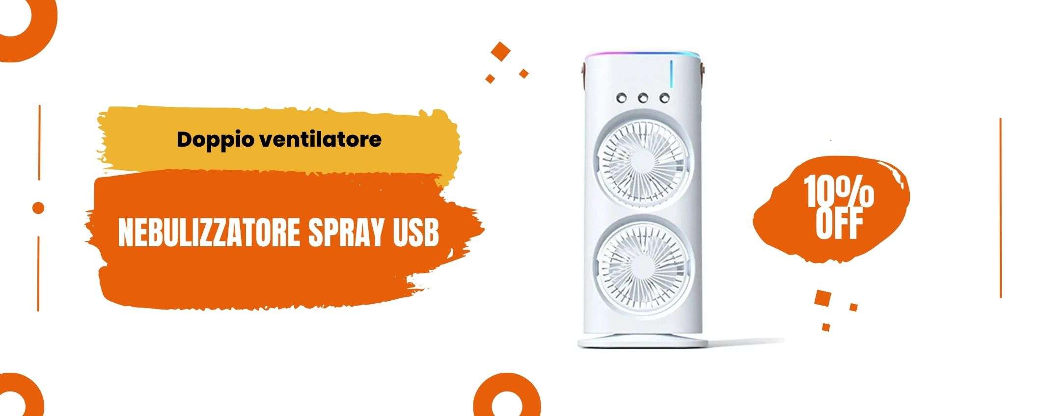Casa, campeggio, spiaggia: porta il fresco sempre con te con questo nebulizzatore spray USB