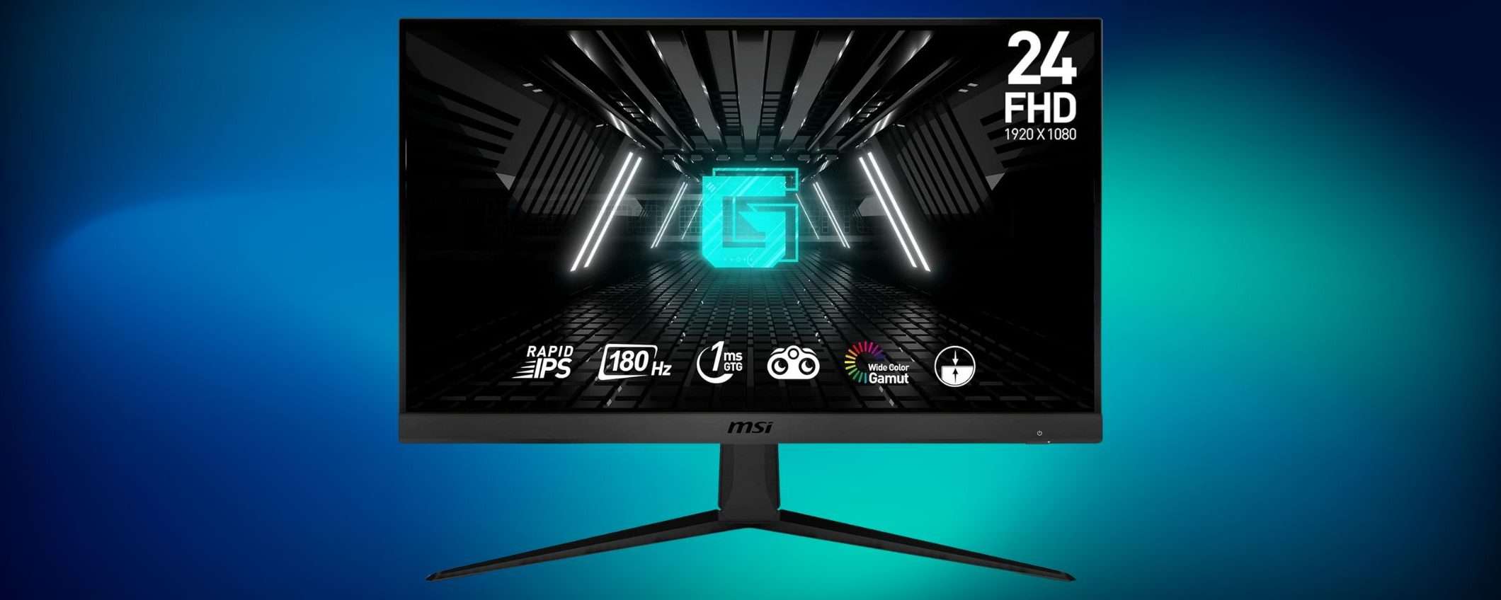 Monitor MSI G2412F a prezzo ridotto: perfetto per il gaming, ottimo anche per lavorare