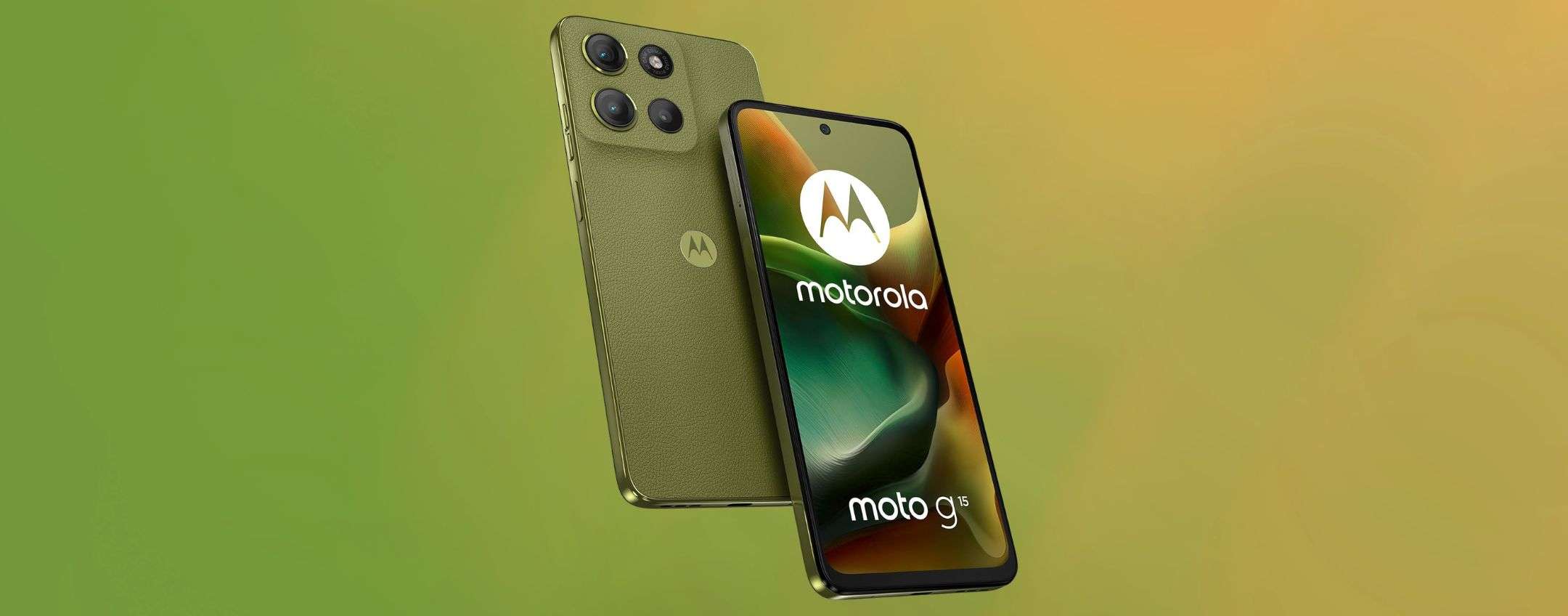 Motorola moto g15: 8+256GB, doppia fotocamera e super batteria a 110 euro (offerta)