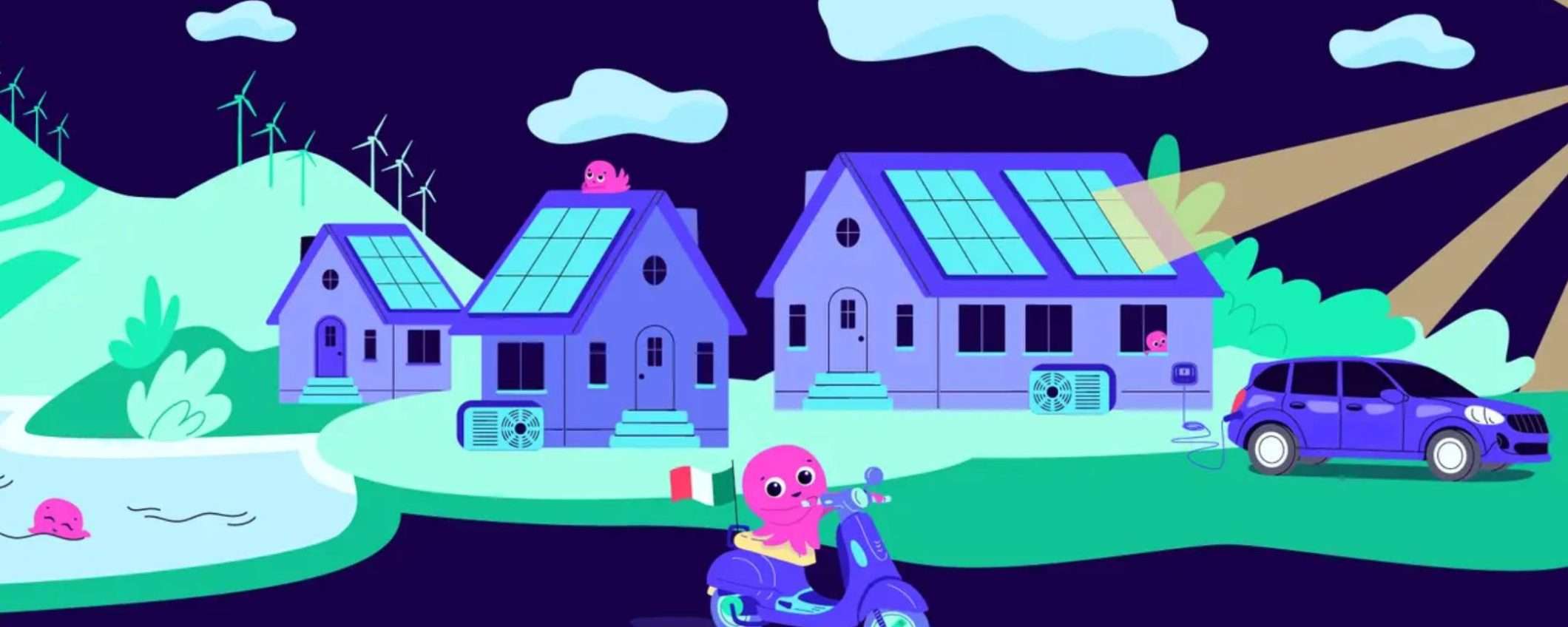 Passa a Octopus Energy e scegli un futuro sostenibile con energia 100% rinnovabile