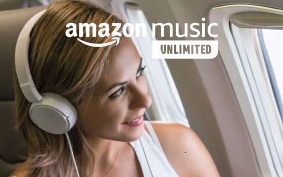 Oltre 100 milioni di brani in aereo con Amazon Music Unlimited: 30 giorni gratis