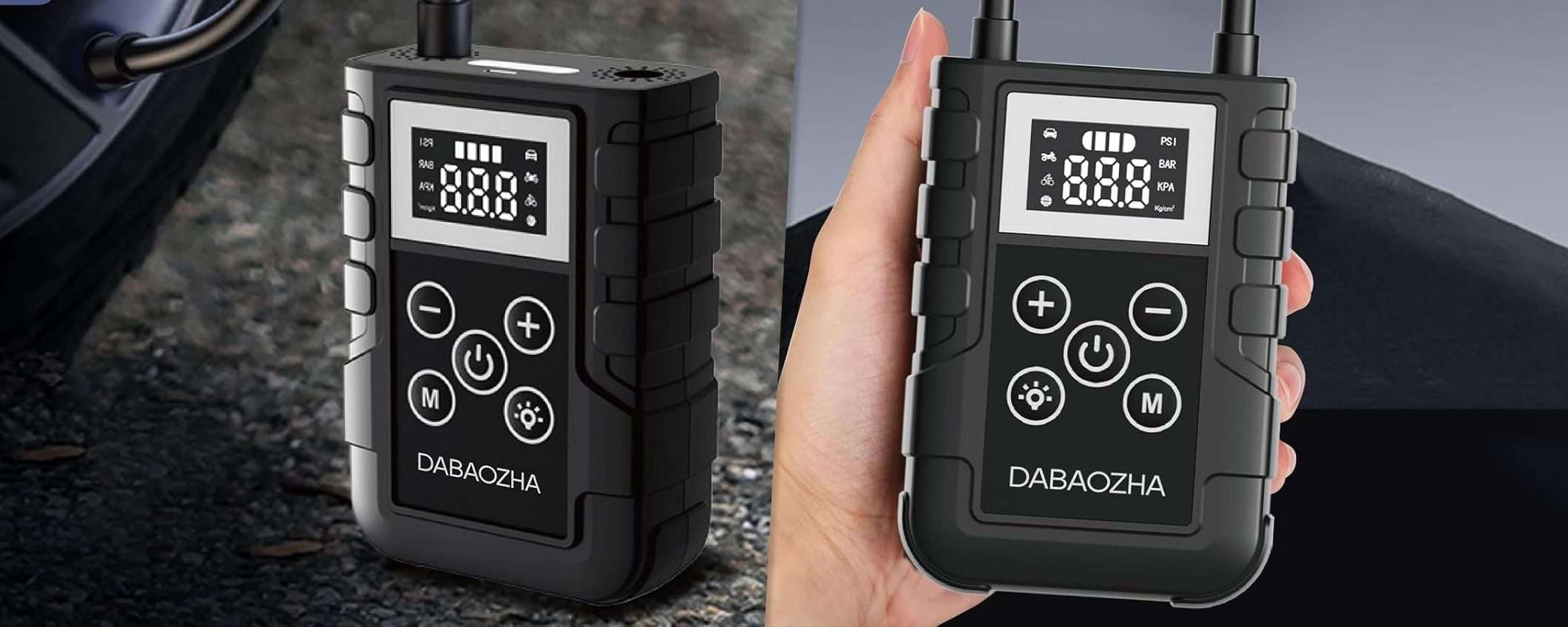 Parti sicuro: compressore d'aria portatile a soli 17,99€ (coupon)