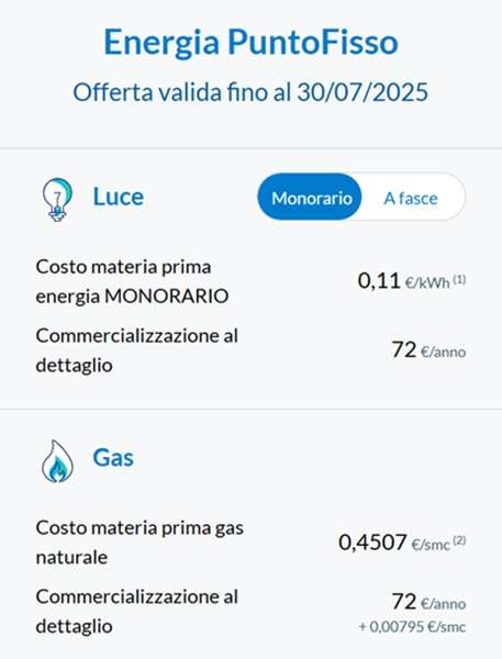 engie energia puntofisso 30 luglio 2025