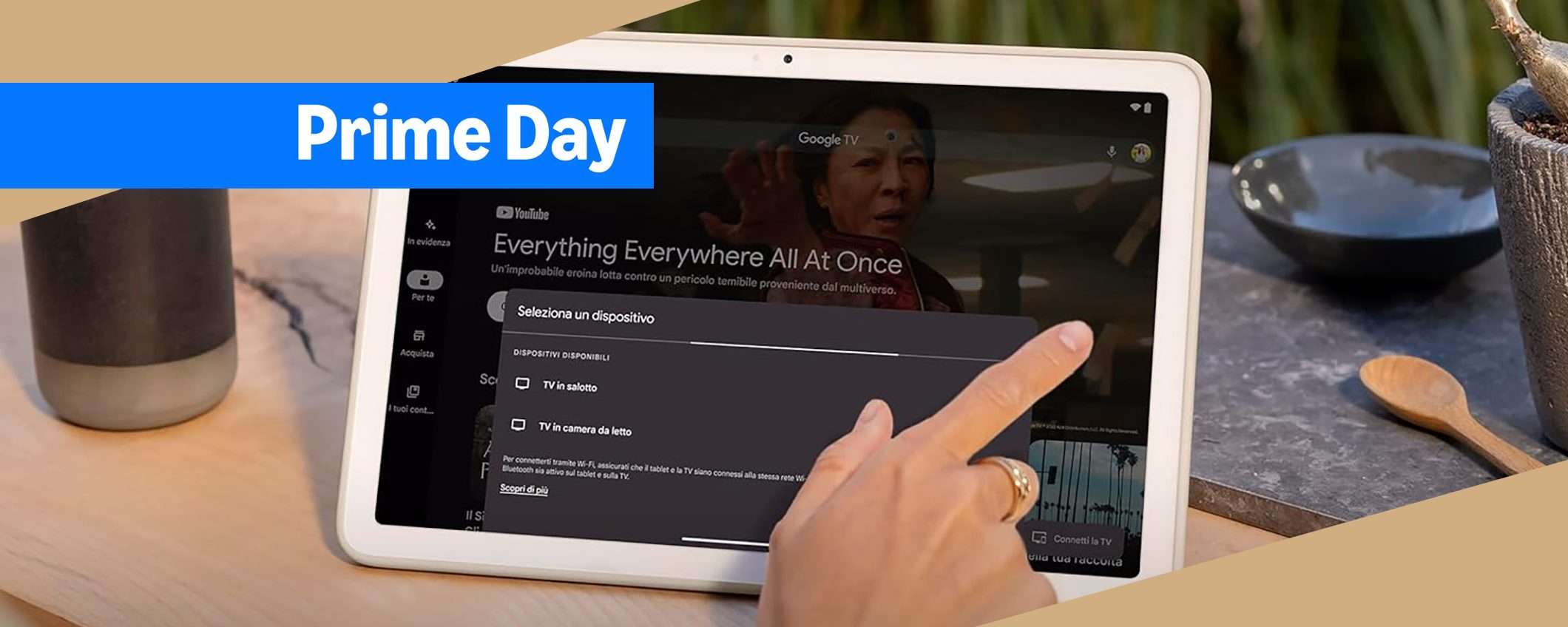 Prime Day: Google Pixel Tablet è sceso al MINIMO STORICO