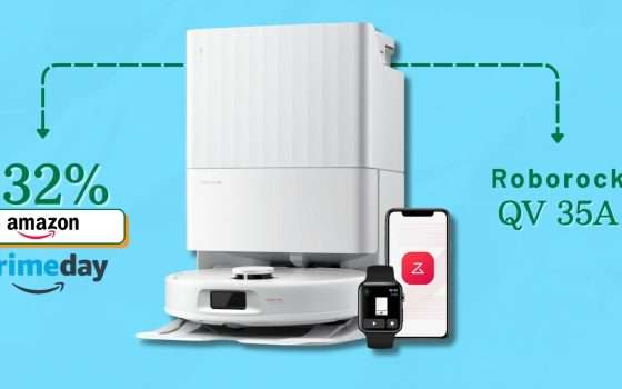 Prezzaccio Prime Day per Roborock QV 35A: il 3in1 che pulisce tutto