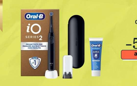 Oral-B iO 2 è lo spazzolino che rende i tuoi denti bianchi e forti: -54%