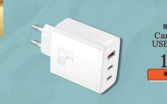Ricarica lampo con il Caricatore USB C 65W 3in1, soli 17€ su Amazon