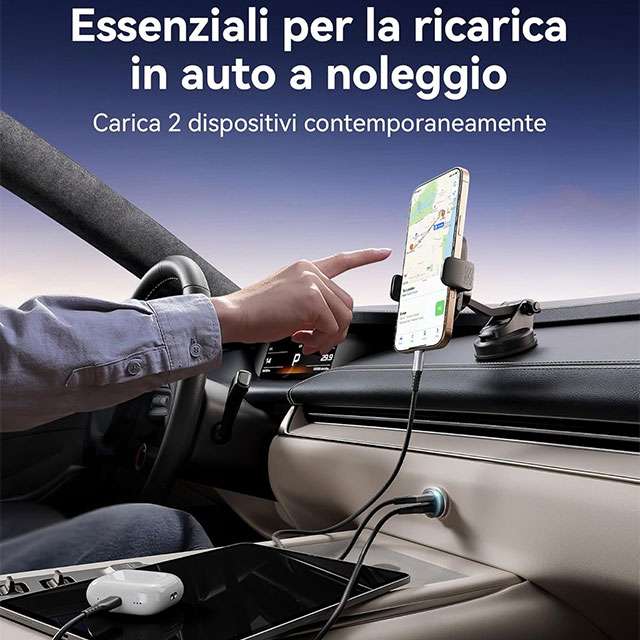 Il caricabatterie per auto da 60 W di INIU