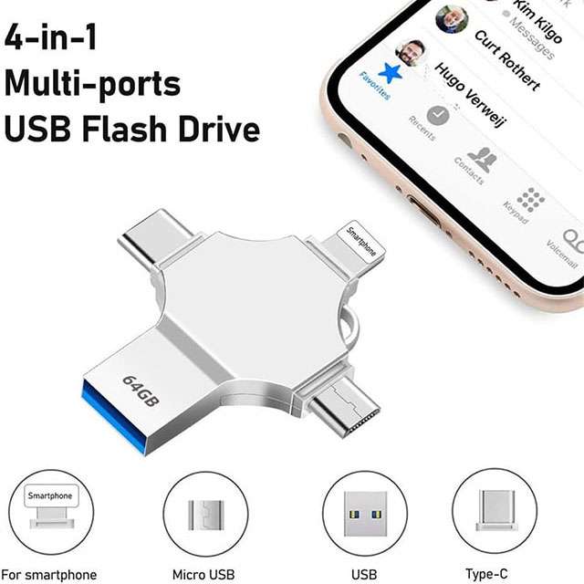 Il design della pendrive 4-in-1