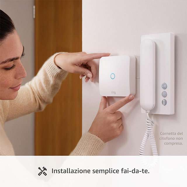 L'installazione fai-da-te- di Ring Intercom è semplice e veloce, alla portata di tutti