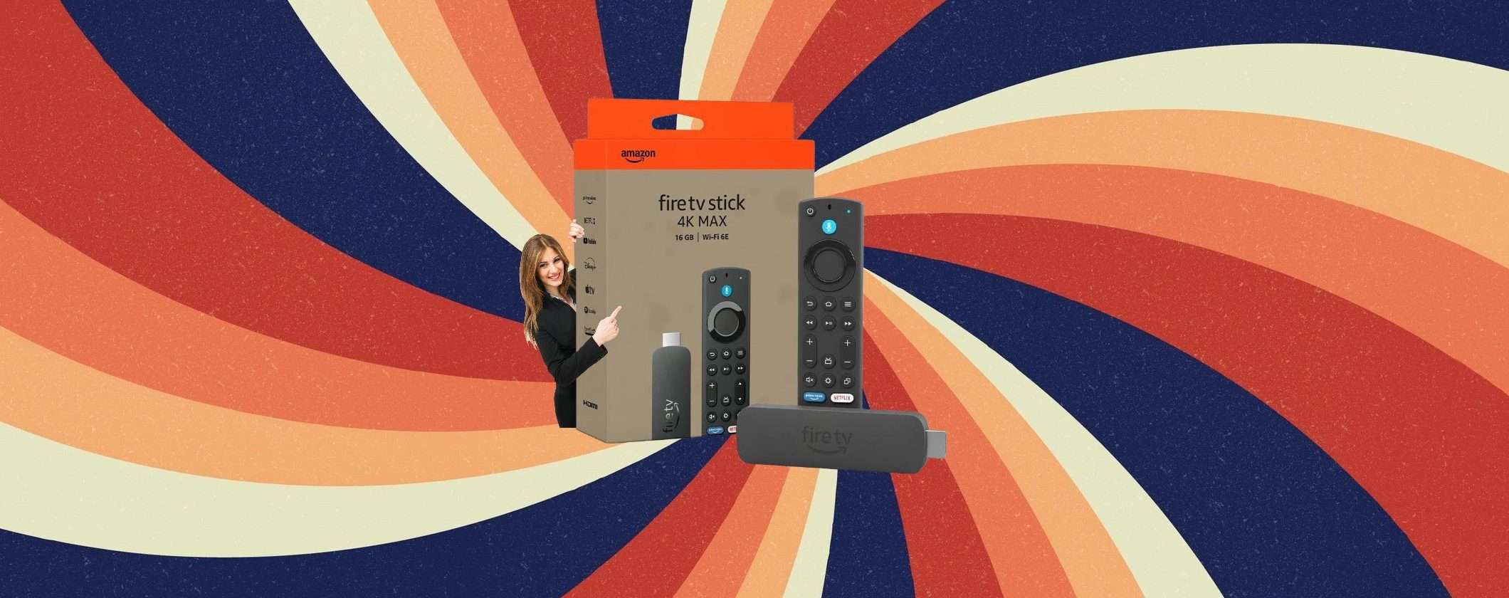 Solo 46€ per la Fire TV Stick 4K Max al Prime Day