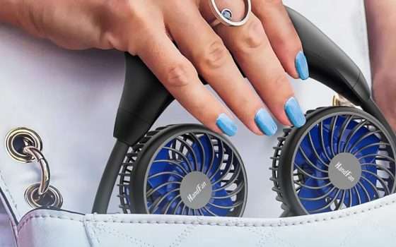 Ventilatore da collo portatile: l'AFFARE che combatte il caldo