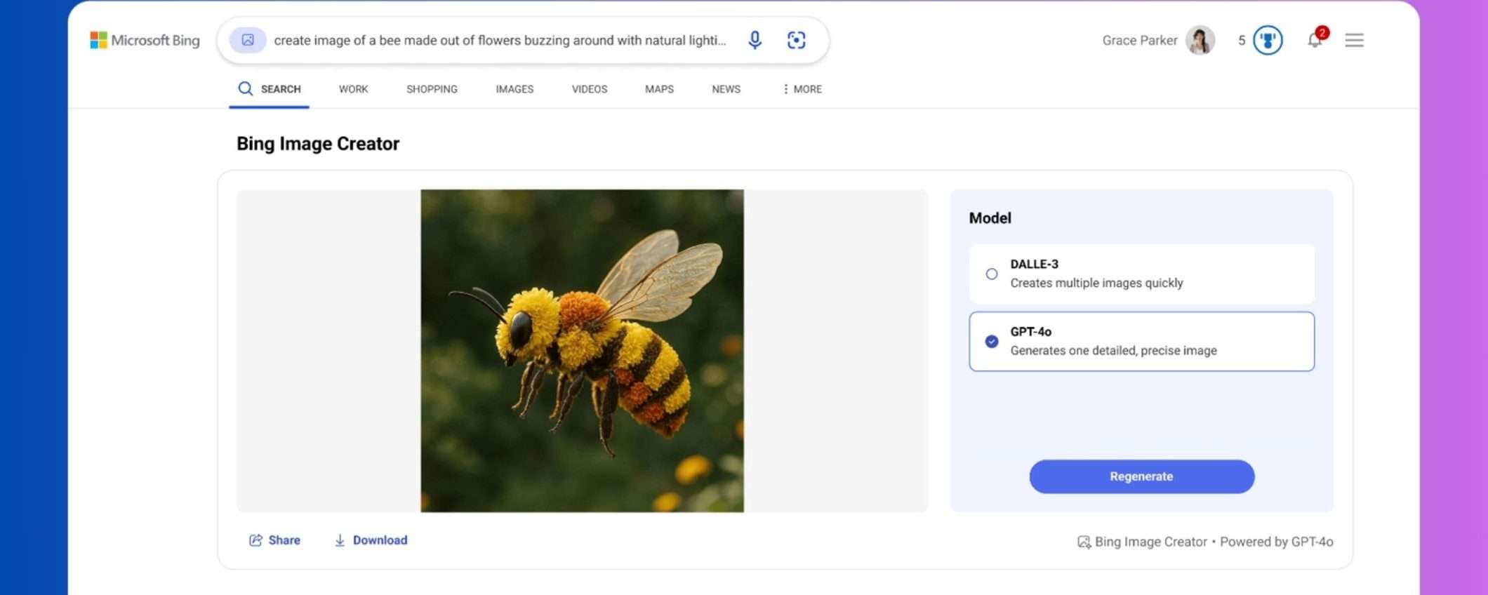 Bing Image Creator con GPT-4o per generare immagini gratis