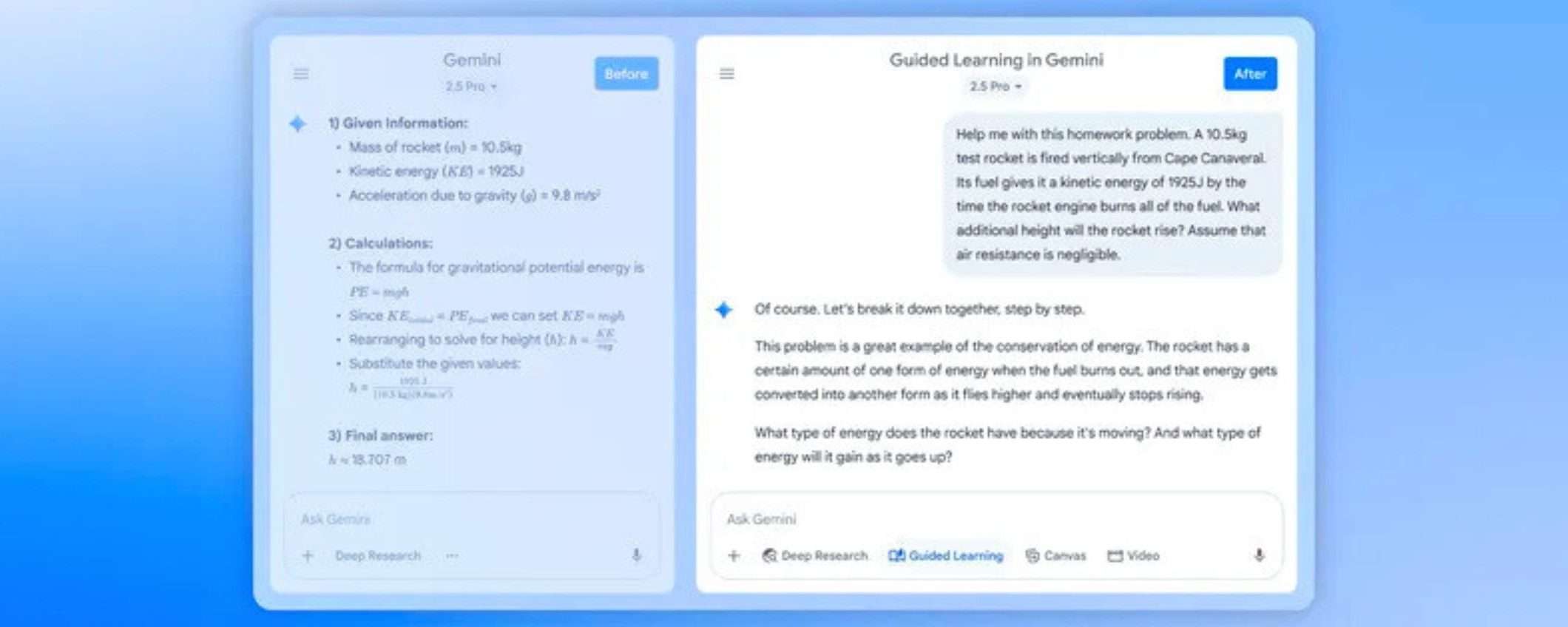 Su Gemini arriva la modalità studio Guided Learning
