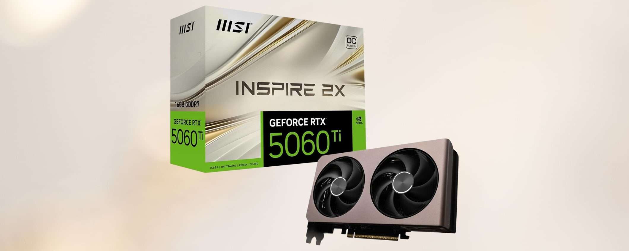 MSI GeForce RTX 5060 Ti in offerta: prezzo imperdibile con la promo Amazon