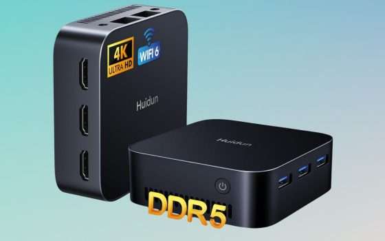 Mini PC con 16GB DDR5 e SSD da 512GB a 159,99 euro attivando il coupon Amazon