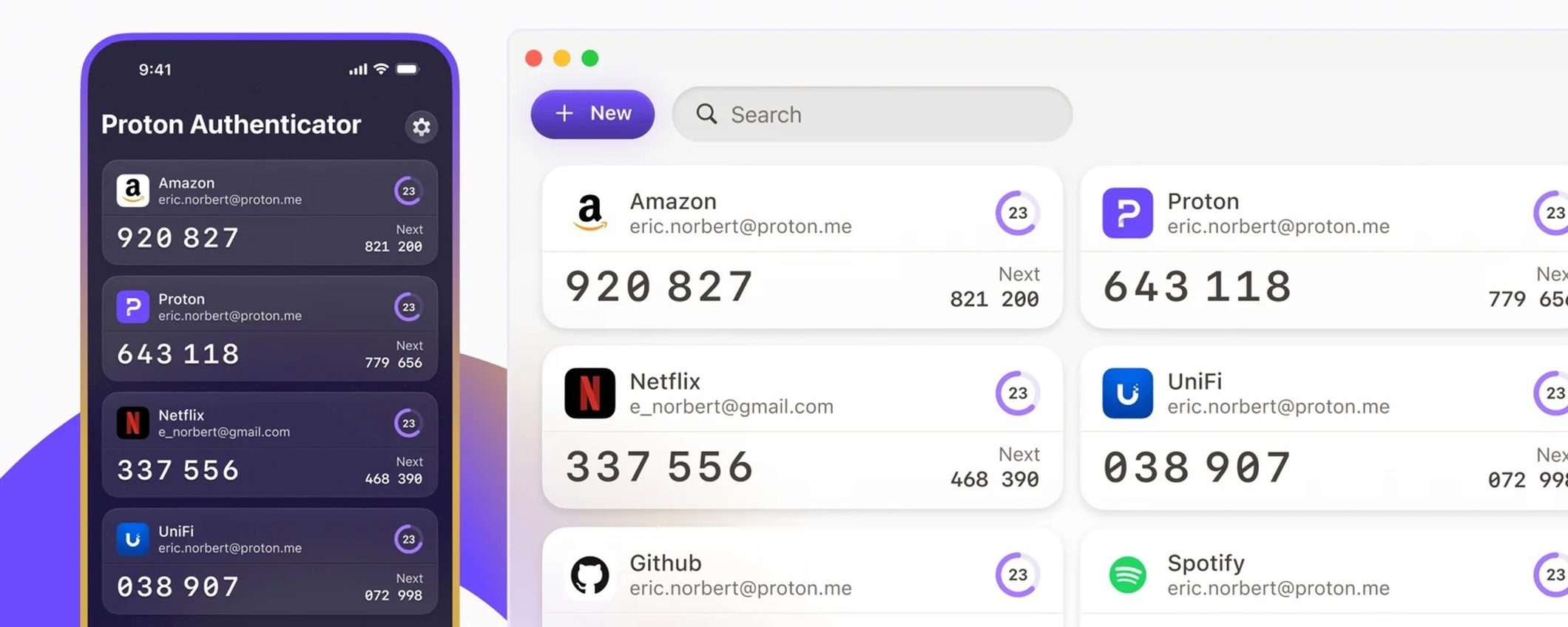 Proton Authenticator: bug svela codici 2FA