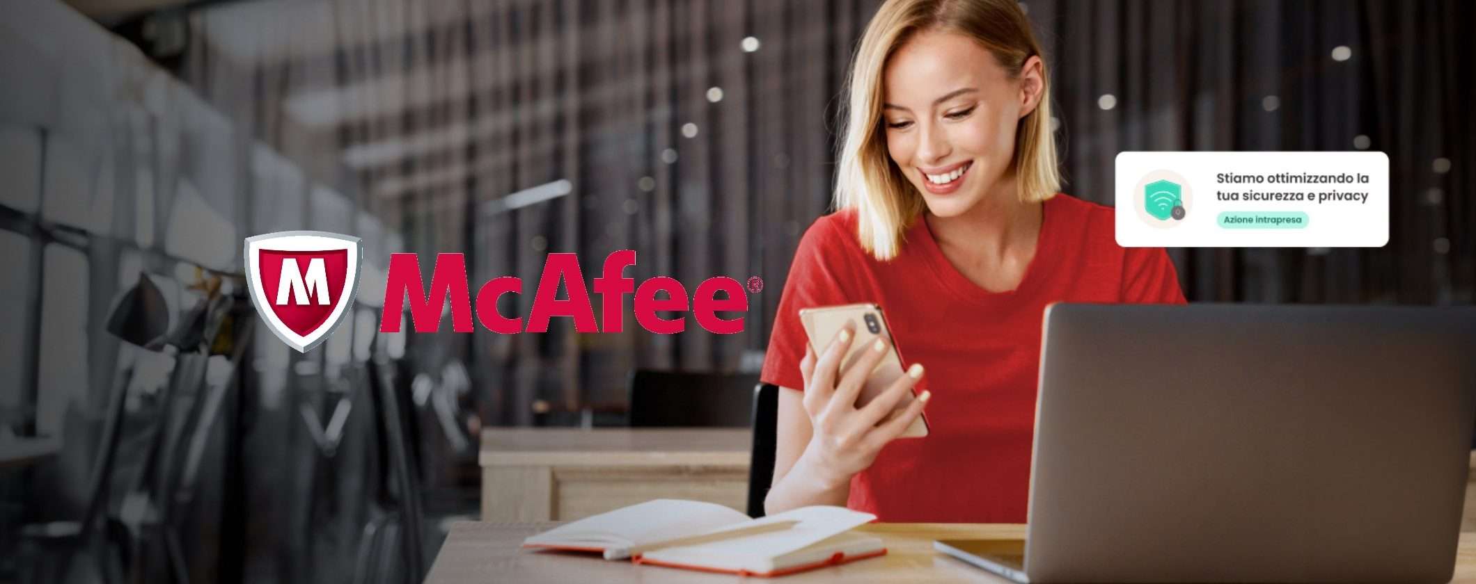 Antivirus McAfee Total Protection: 5 dispositivi e 15 mesi a 19€