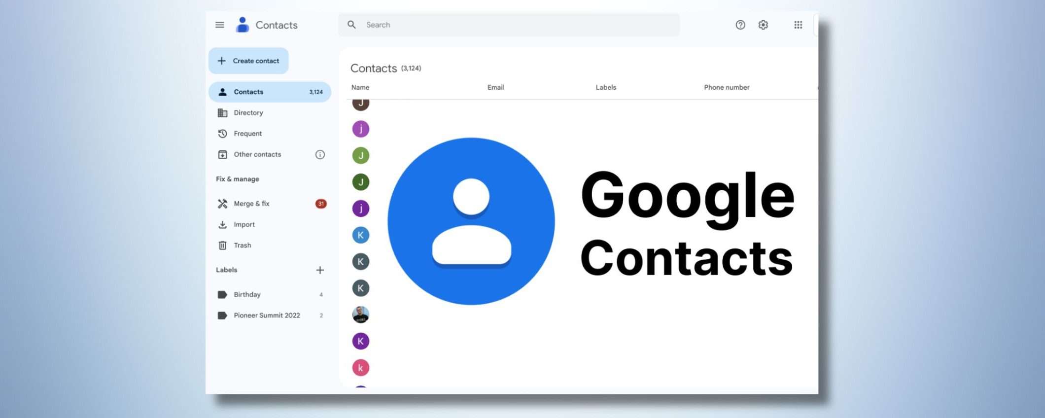 Contatti Google, arriva il nuovo design Material 3 Expressive