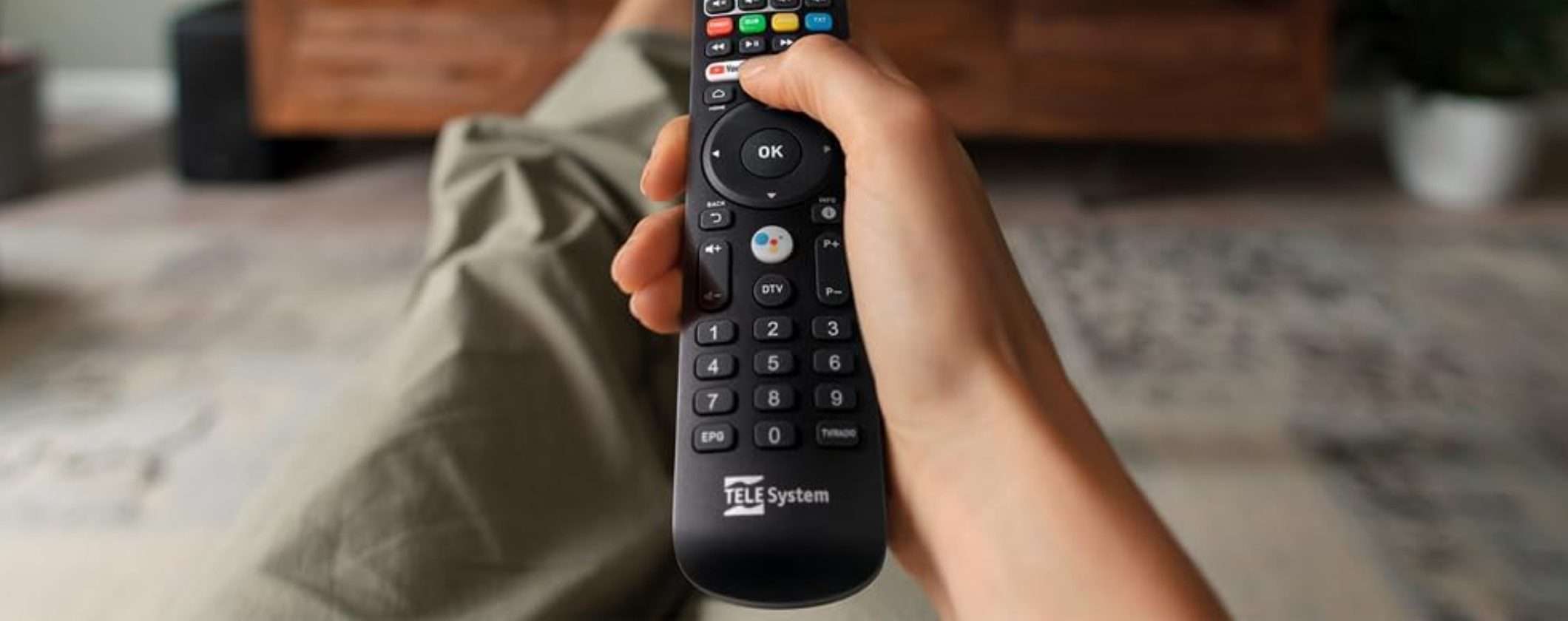 Decoder Digitale Terrestre TELE System UP T2: DVB-T2, HbbTV e Android TV