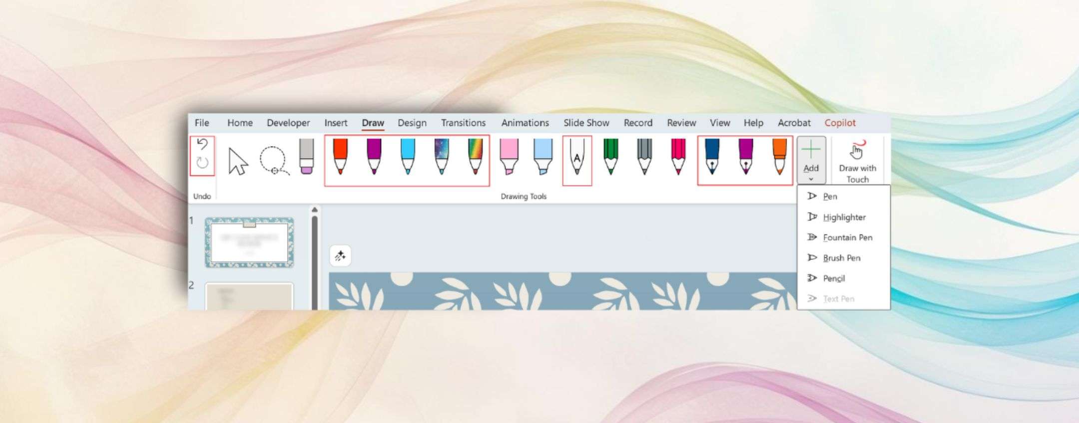 Word, Excel e PowerPoint più creativi con i pennelli digitali