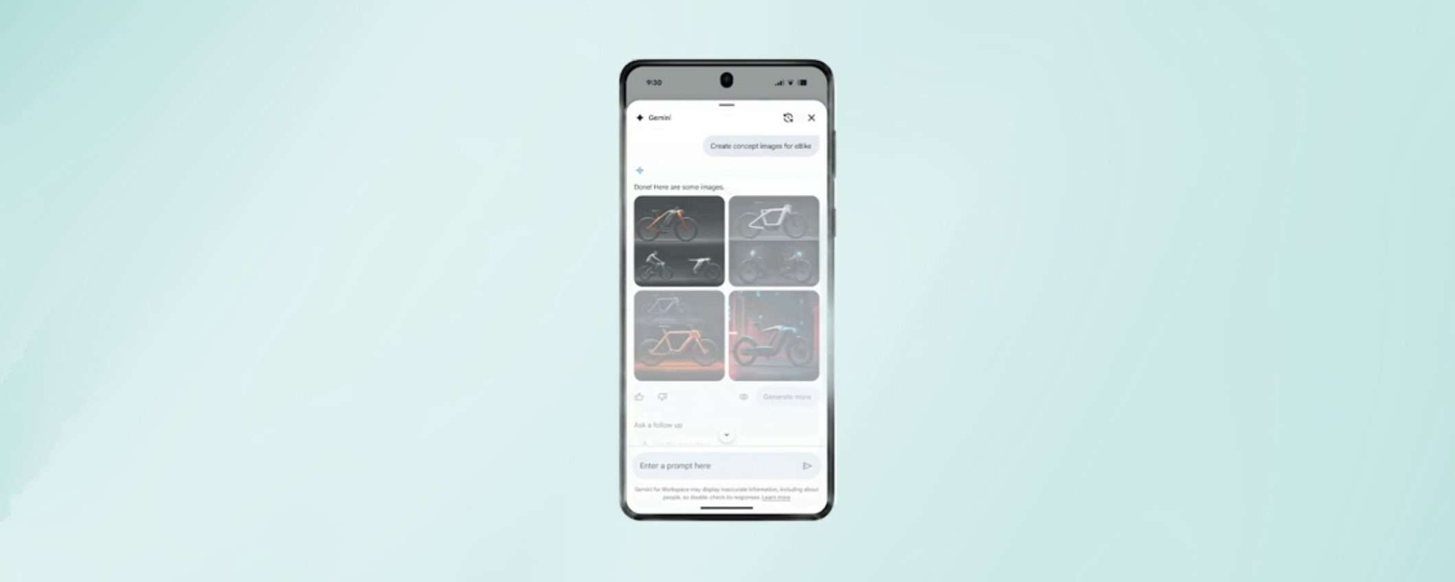 Gemini crea immagini su Google Documenti per Android