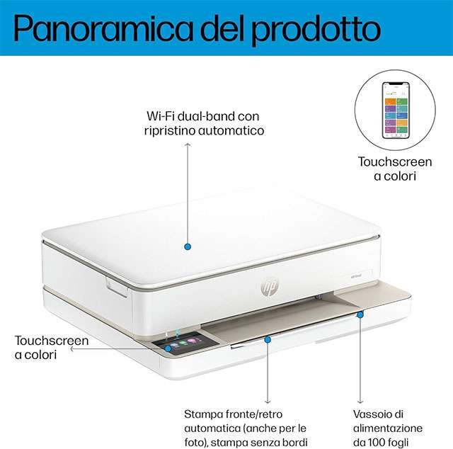 Le caratteristiche della stampante multifunzione HP Envy 6120e