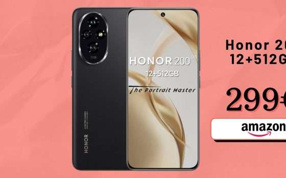 HONOR 200 con 512GB di memoria e fotocamera 50MP? Ora a 299€