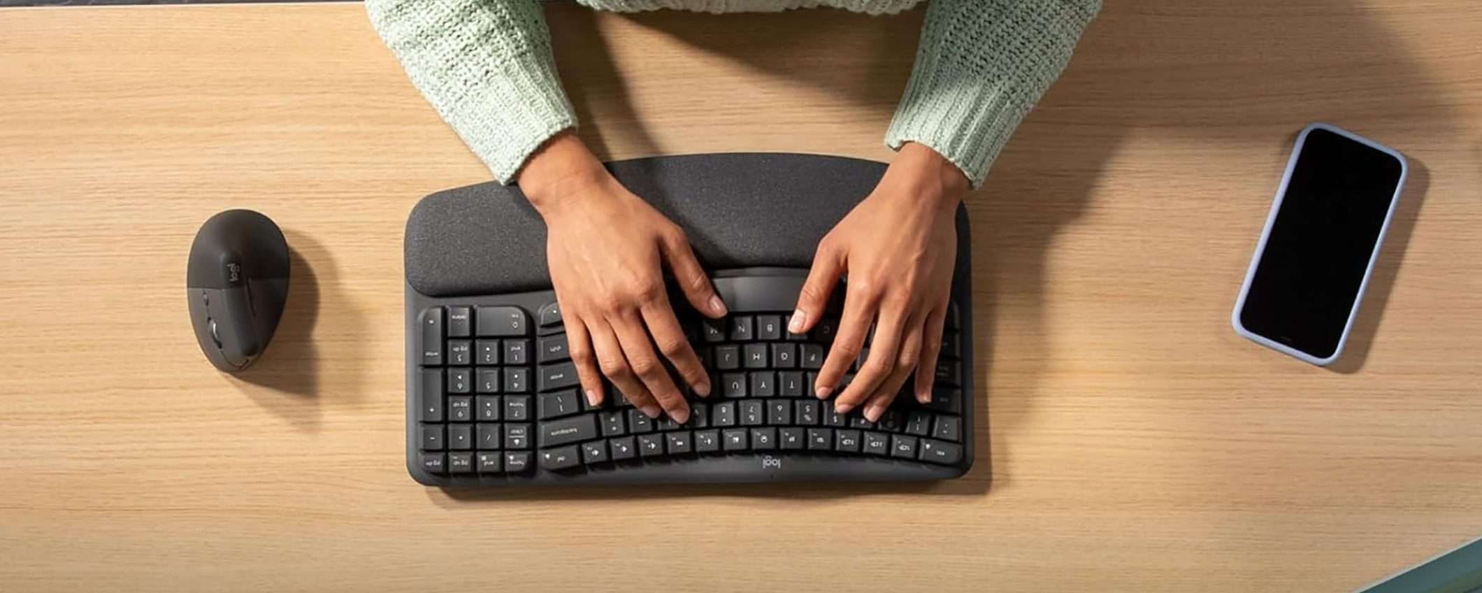 La tastiera wireless ed ergonomica Logitech Wave Keys a -42%