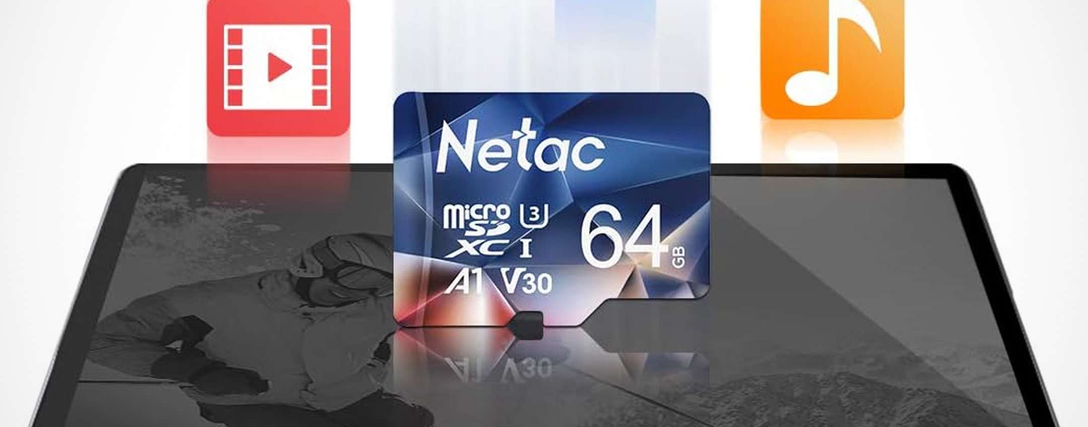 3 microSD Netac da 64 GB a 13€: TUTTO VERO, sono su Amazon