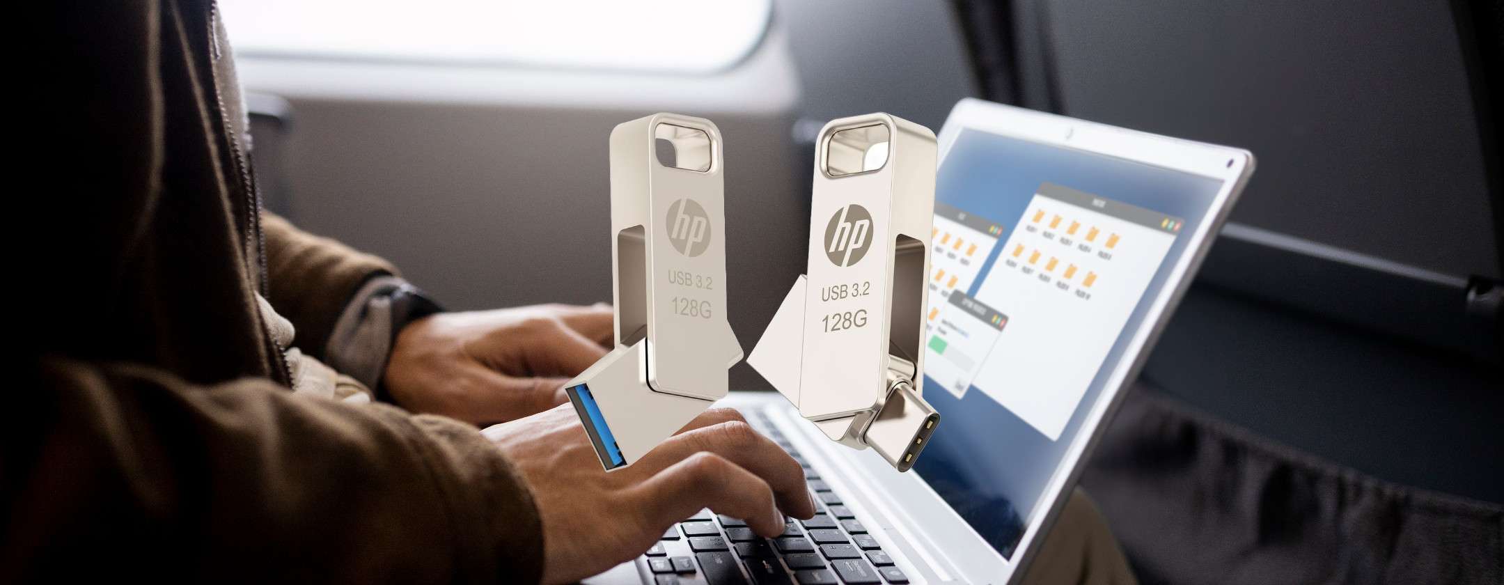 Pen Drive HP 128GB metallo in offerta a tempo su Amazon (11€)