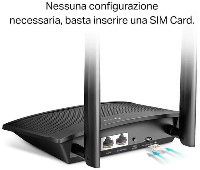 TP-Link TL-MR110: il router 4G-LTE ha uno slot per la scheda SIM