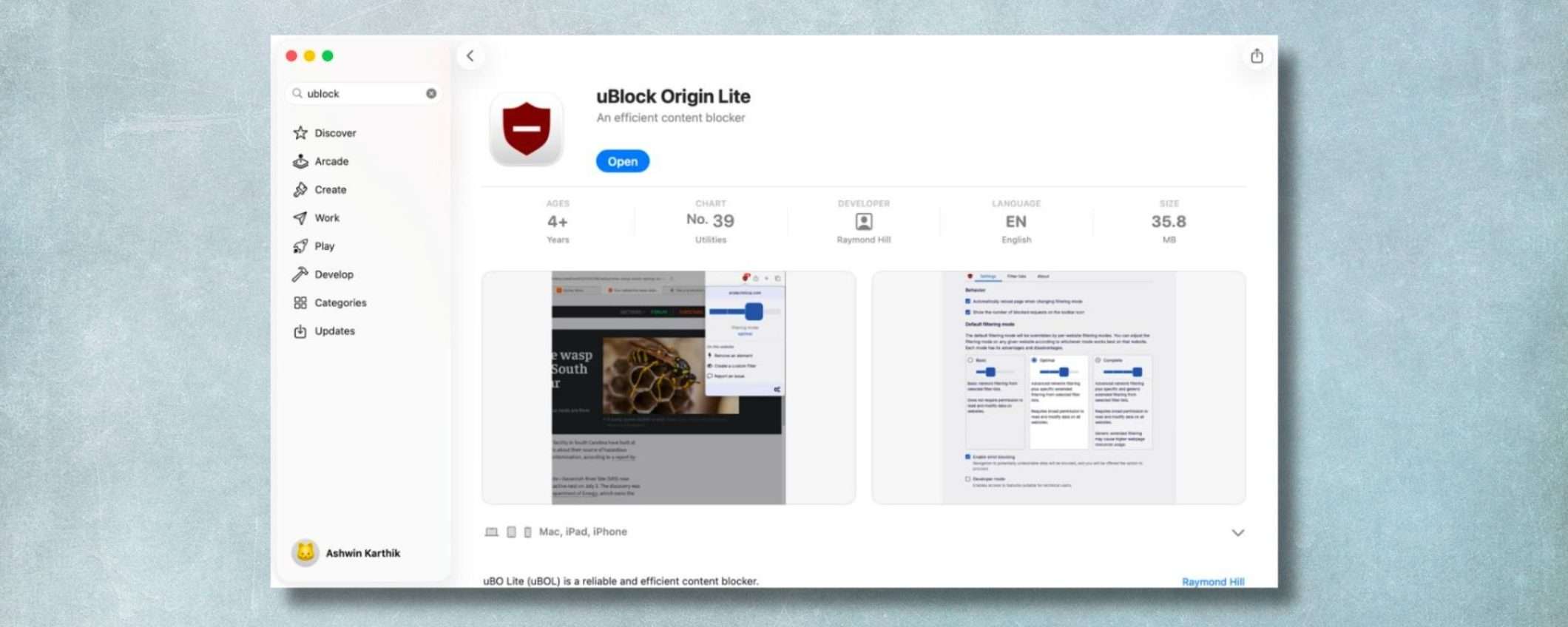 uBlock Origin Lite arriva su Safari per iPhone, iPad e Mac