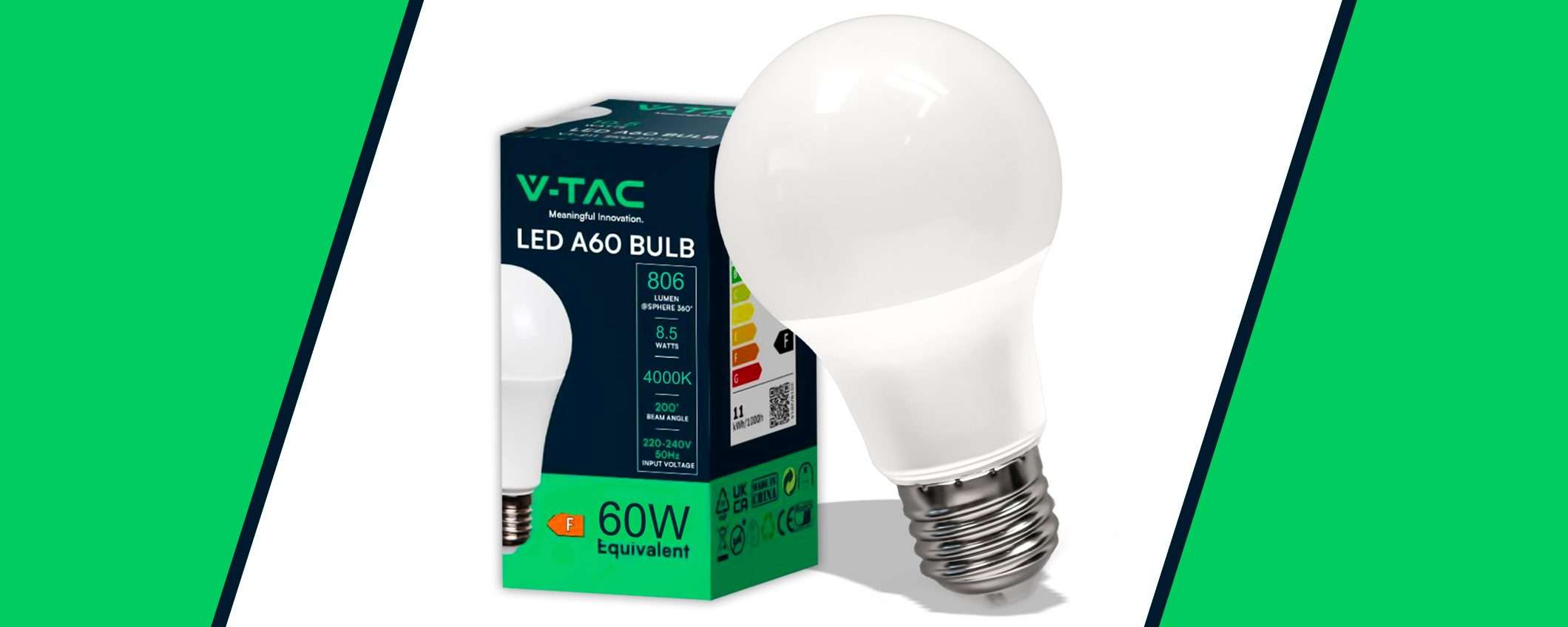 Solo 1,12 euro (-57%) per la lampadina LED di V-TAC