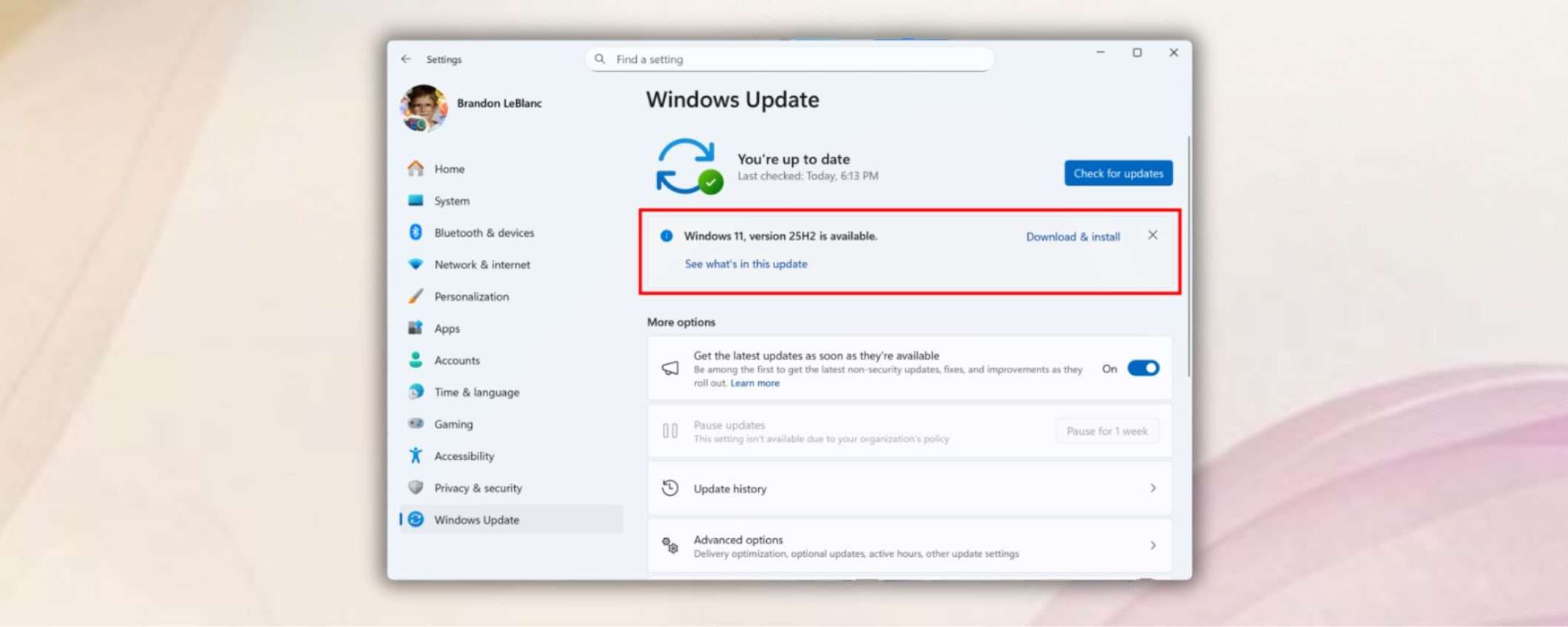 Microsoft rilascia Windows 11 versione 25H2, le novità (poche)