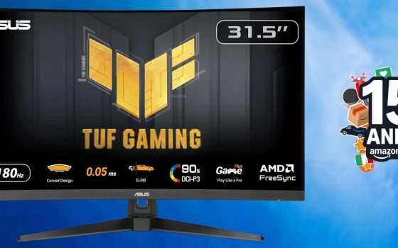 Monitor da gaming ASUS 31,5 pollici in SUPER SALDO con le offerte Amazon
