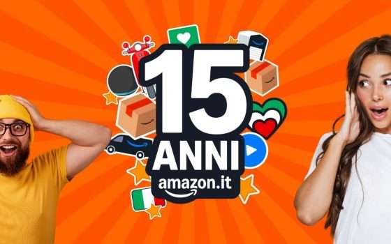 Amazon festeggia 15 anni: 10 prodotti con cui ottenere lo sconto EXTRA