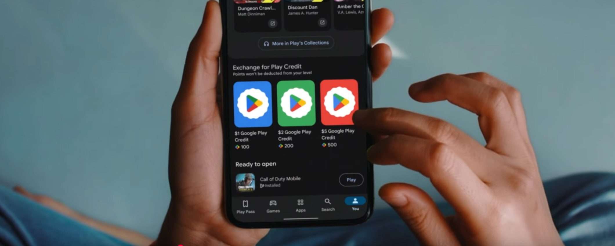 Google Play Store: nuova scheda You e Gemini Live
