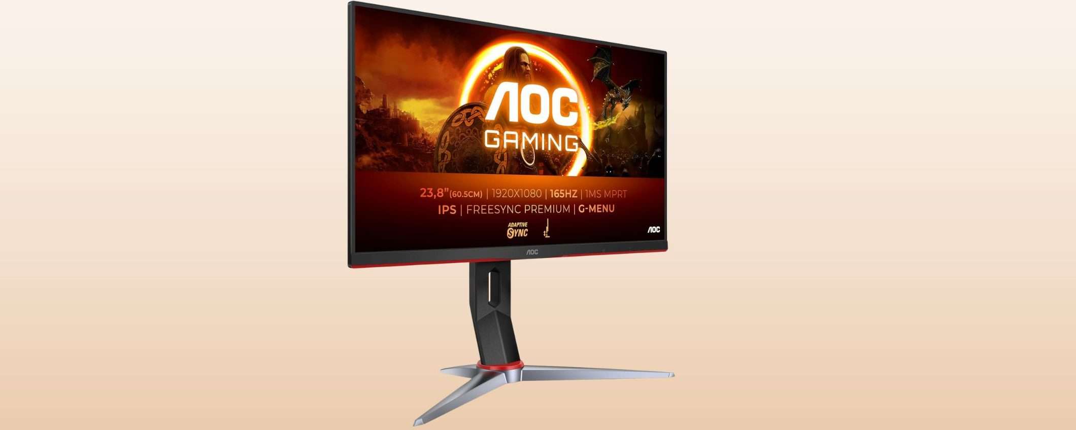 Monitor gaming 165Hz a soli 79€: AOC 24G2SP è l’affare del momento