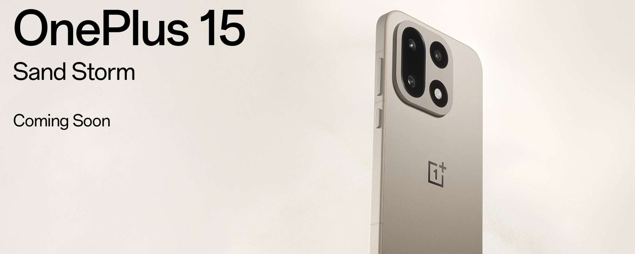 OnePlus 15: nuovo design e colore Sand Storm