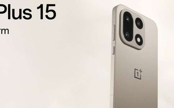 OnePlus 15: nuovo design e colore Sand Storm