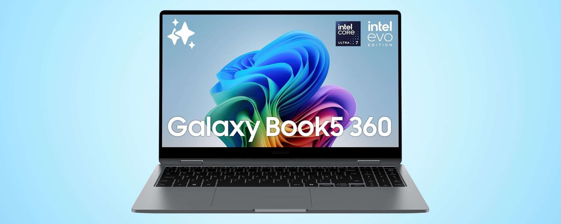 Notebook convertibile con display AMOLED: il Samsung Galaxy Book5 è in MAXI SCONTO