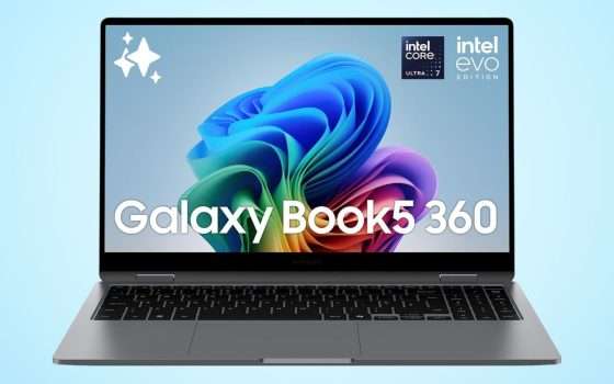Notebook convertibile con display AMOLED: il Samsung Galaxy Book5 è in MAXI SCONTO