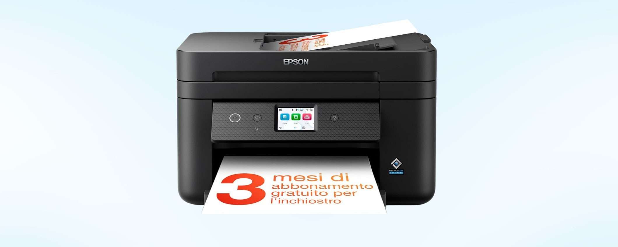 Stampante multifunzione Epson: prezzo affare su Amazon con 3 mesi di inchiostro