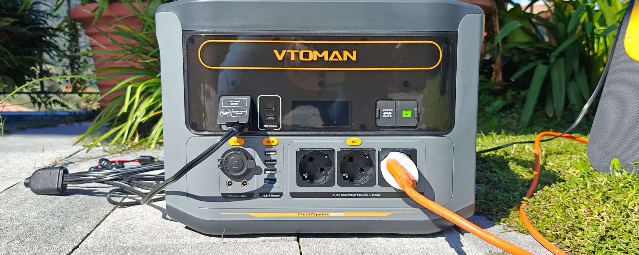 VTOMAN FlashSpeed ​​​​1500: la power station con fotovoltaico che vi stupirà