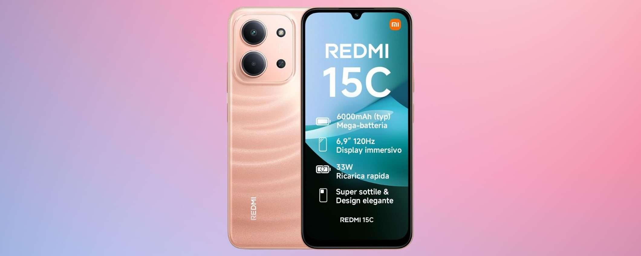 Display enorme e batteria infinita: Xiaomi Redmi 15C ora a prezzo shock